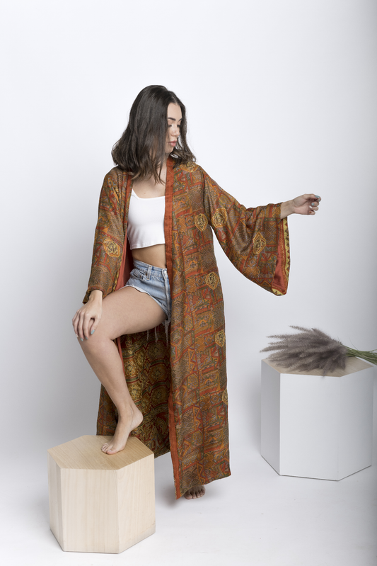 Kimono Reversible ORANGE DESERT